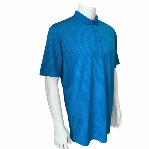 Callaway Opti-Dri Men's Blue Striped Golf Polo - Picture 7 of 10